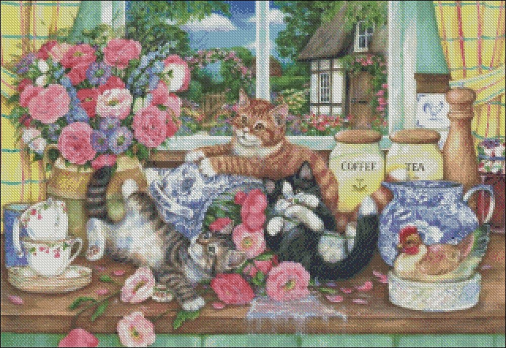 Naughty - DIY Chart Counted Cross Stitch Patterns Needlework DMC Color 14 ct