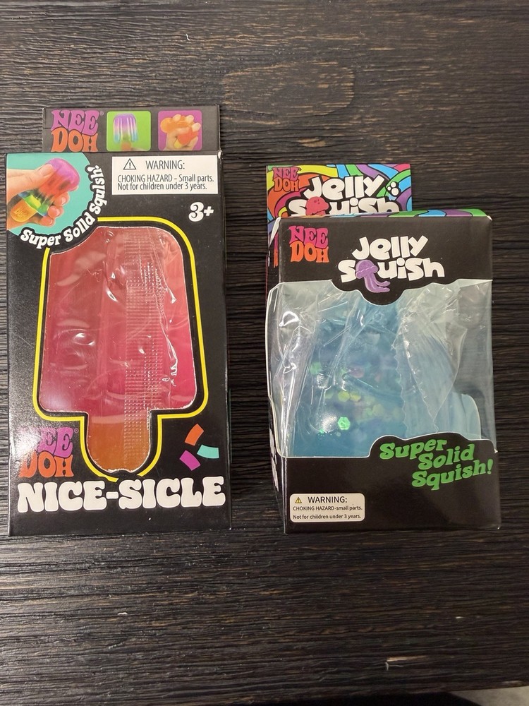 Needoh popsicle & Jelly Squish Sensory Toy Bundle