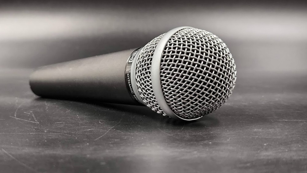 Dynamic DM-2500 Microphone Used Working Grey