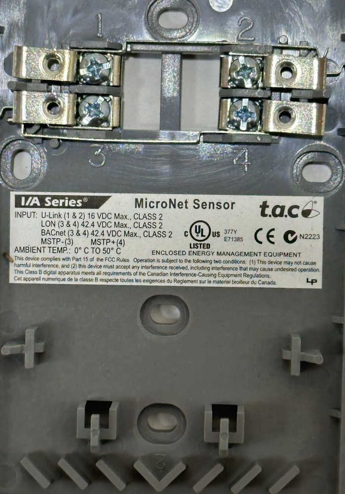 T.A.C MN -S4-FCS MICRONET TEMPERATURE SENSOR