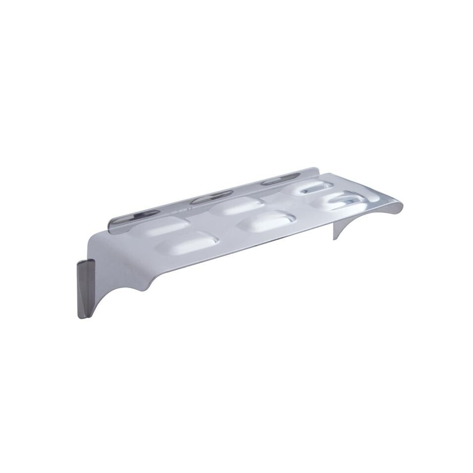 4" x 6" Stainless Rectangular Curved Headlight Visor - Louver - Set of 2