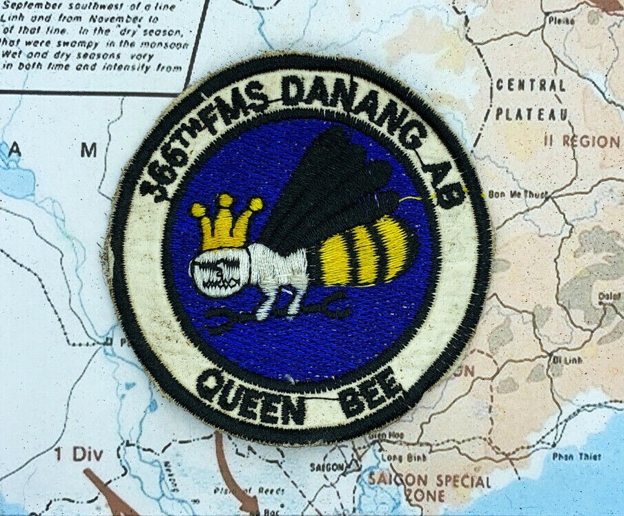 Patch , 366TH FMS DA NANG PATCH , QUEEN BEE Patch , z