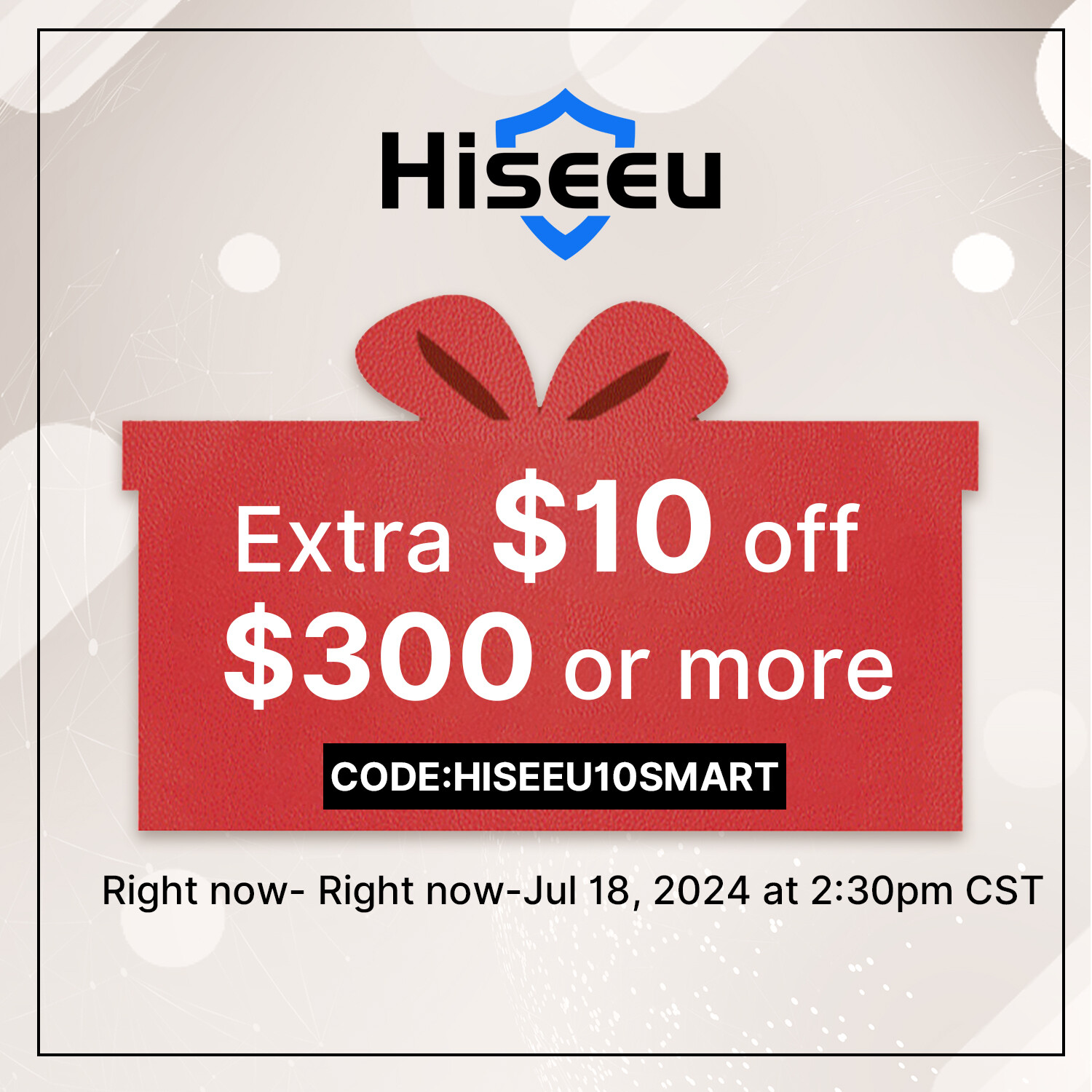 Hiseeu 5MP 10inch Monitor 10Ch NVR 5G WiFi Security Camera System 1/3TB HDD Lot