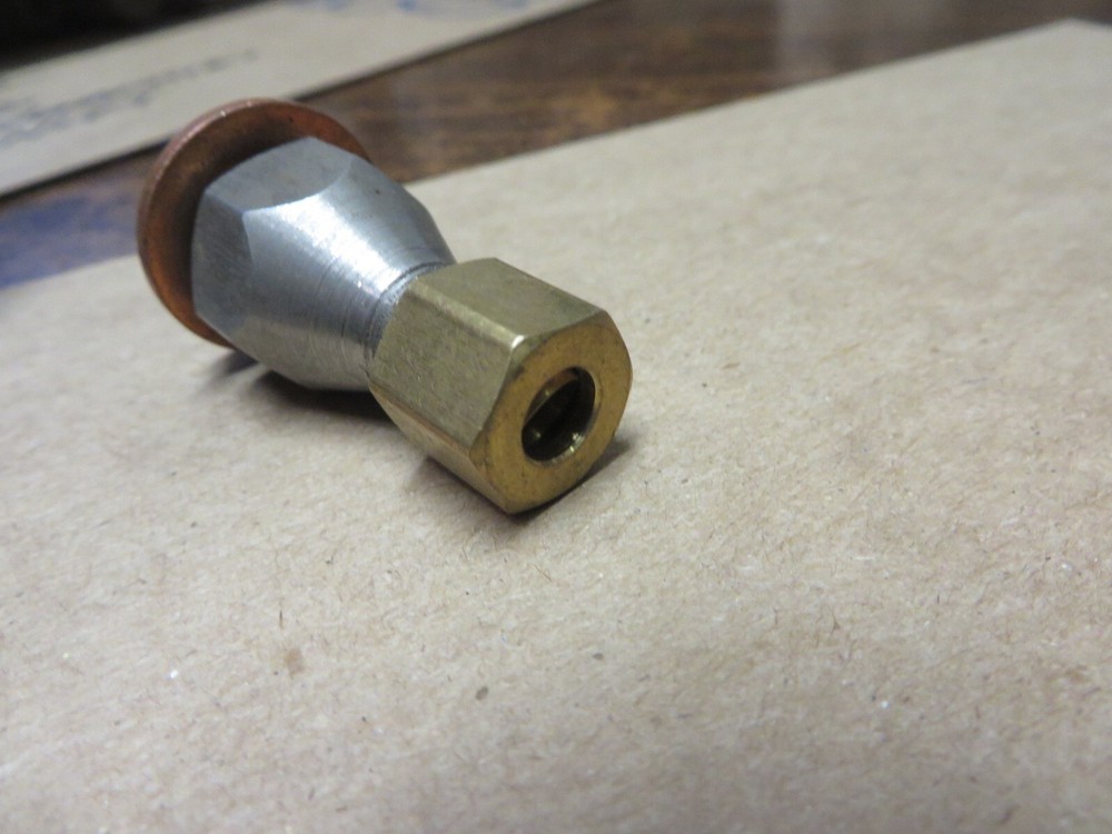 TERMINAL FITTING 3/16" COMPRESSION INLET NOS UNUSED