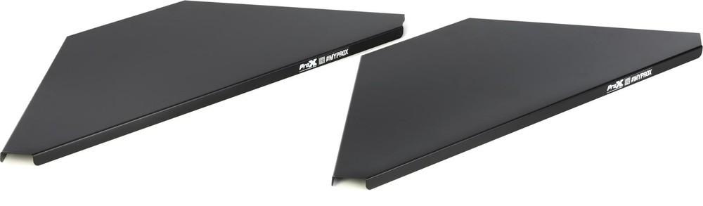 ProX Universal Corner Shelves for DJ Facade - Black