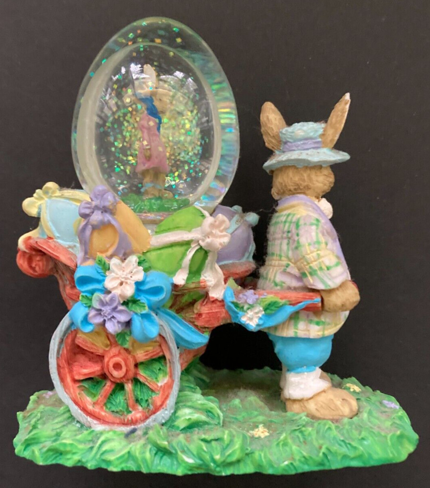 Easter Bunny Snow Globe