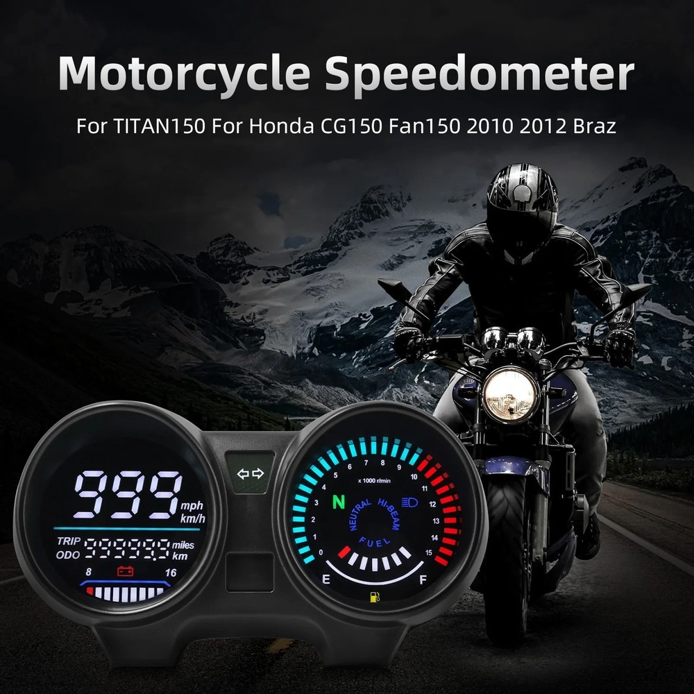 Universal Digital Meter Board For Motorcycle LCD Speedometer TachometerIndicator