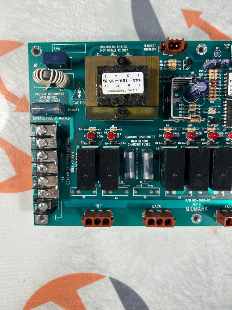 Midmark 75L 411-009 Power Exam Table main control board
