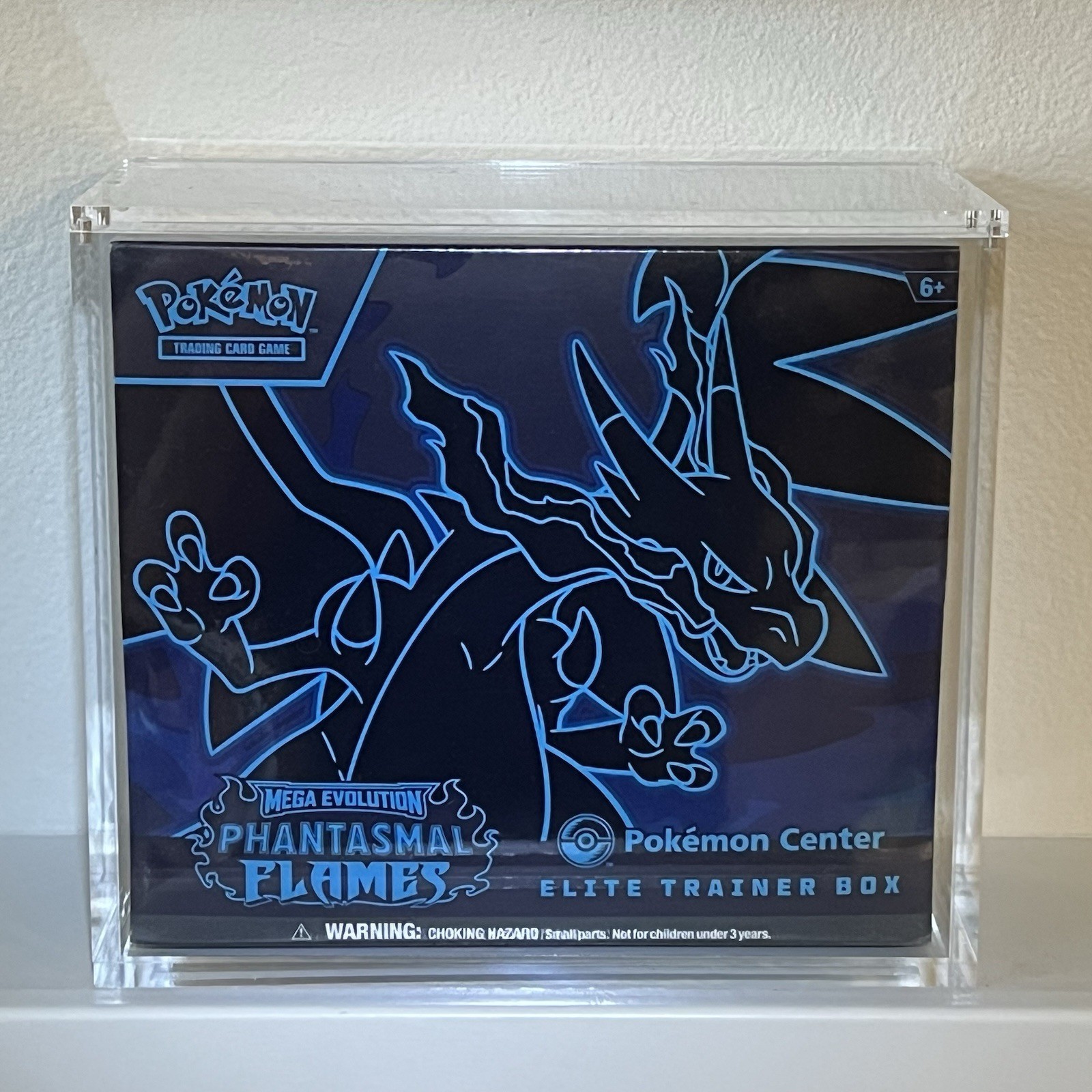 Pokemon ETB Acrylic Display Case for Elite Trainer Box Magnetic 99% UV Rejection