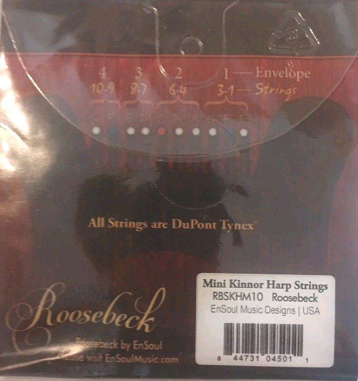 Roosebeck Mini Kinnor Harp String Set 10 Strings