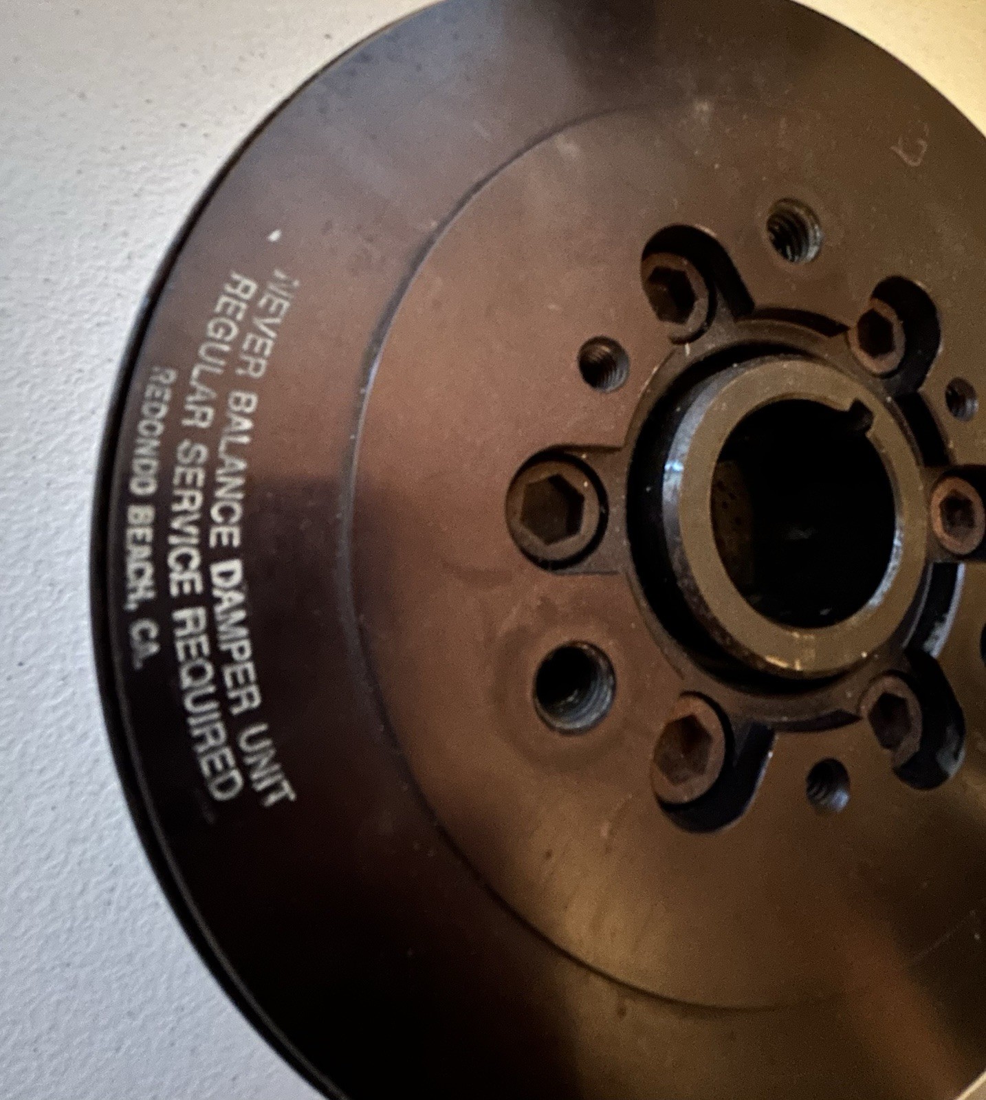 Vintage Chevy 350 Fischer Racing Harmonic Damper 6.75” SCCA