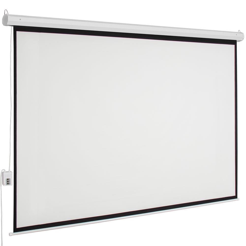 100" 4:3 Material Electric Motorized indoor Projector Screen +Remote Control