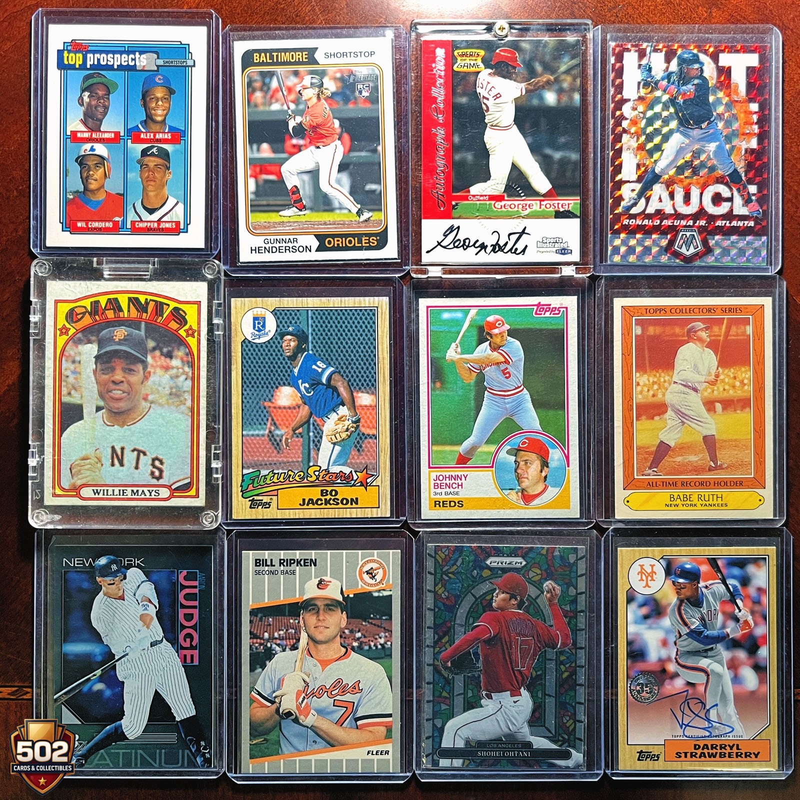 MLB Baseball Cards Lot 100 Cards • GUARANTEED AT LEAST 4 1950s-60s Cards + 1970s
