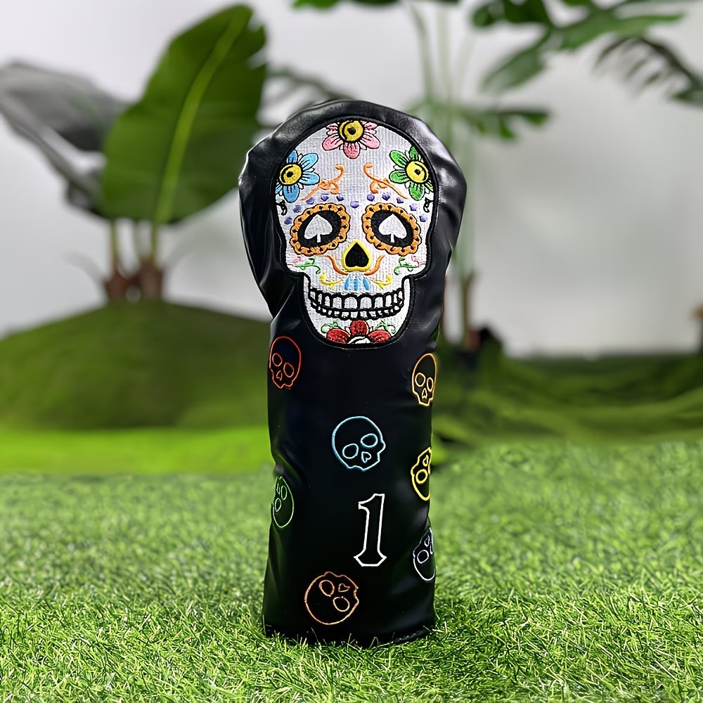 Sugar Skull Golf Driver Headcover