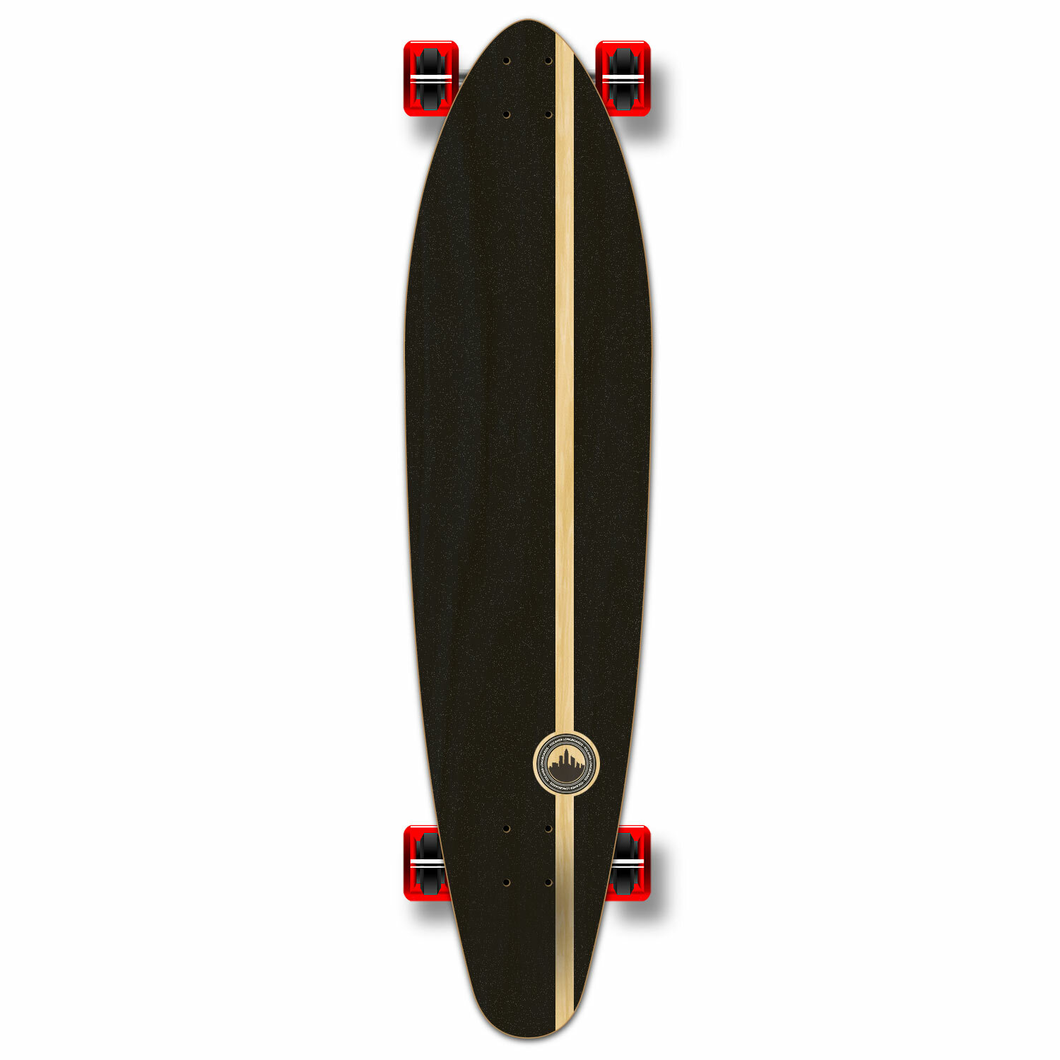 Yocaher Kicktail Blank Longboard Complete - Natural
