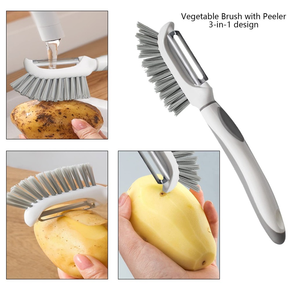 Openfly Flexible Vegetable Brush Fruit and Vegetable Brushes, Vegetable/Fruit...