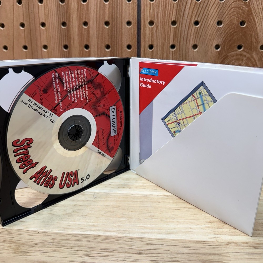 DeLorme Street Atlas USA Version 5.0 Computer Software 1997 Windows 95
