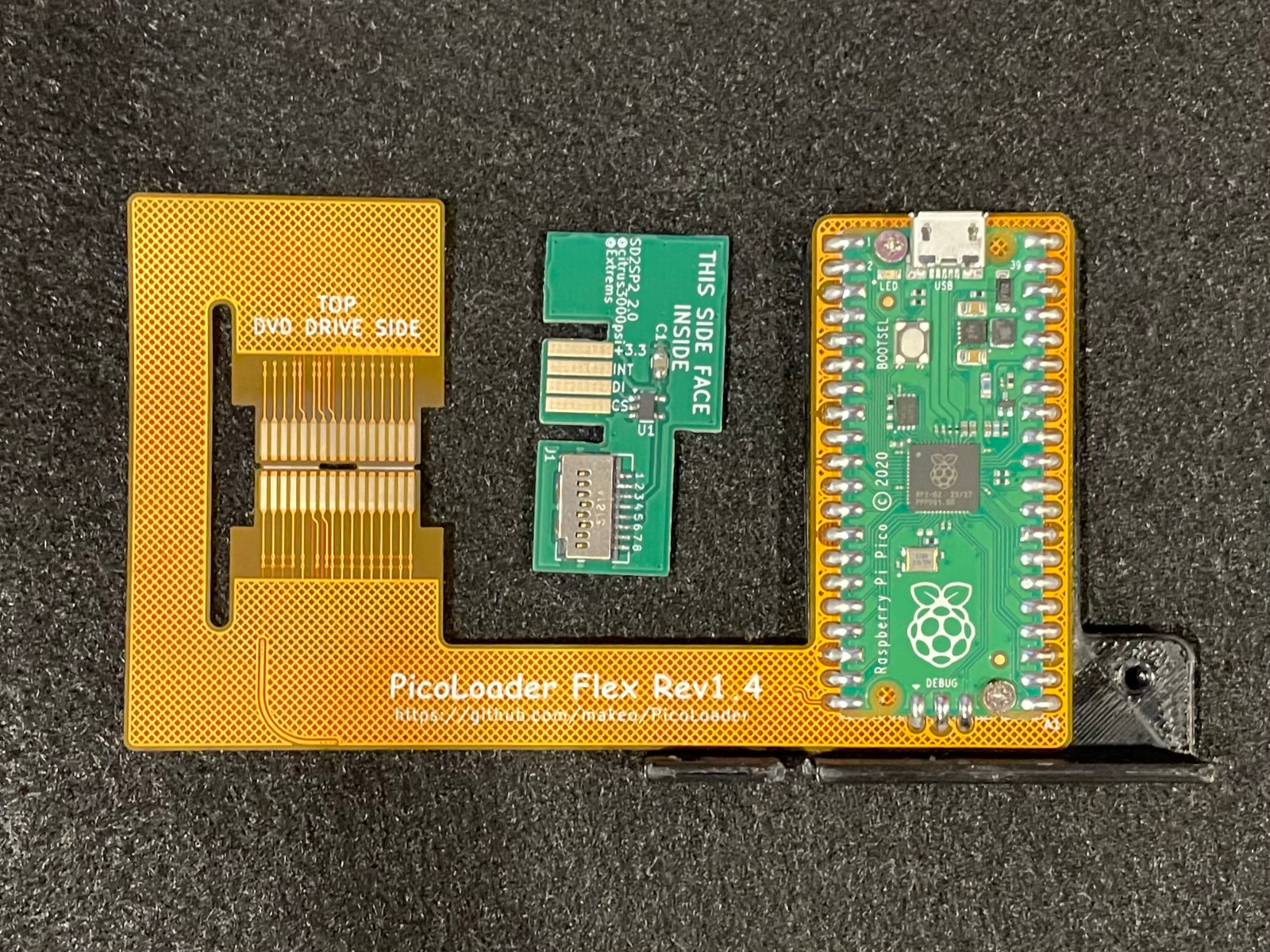 PicoLoader Flex Cable With SD2SP2 V2.0 and Mount Bracket Kit Fully Soldered