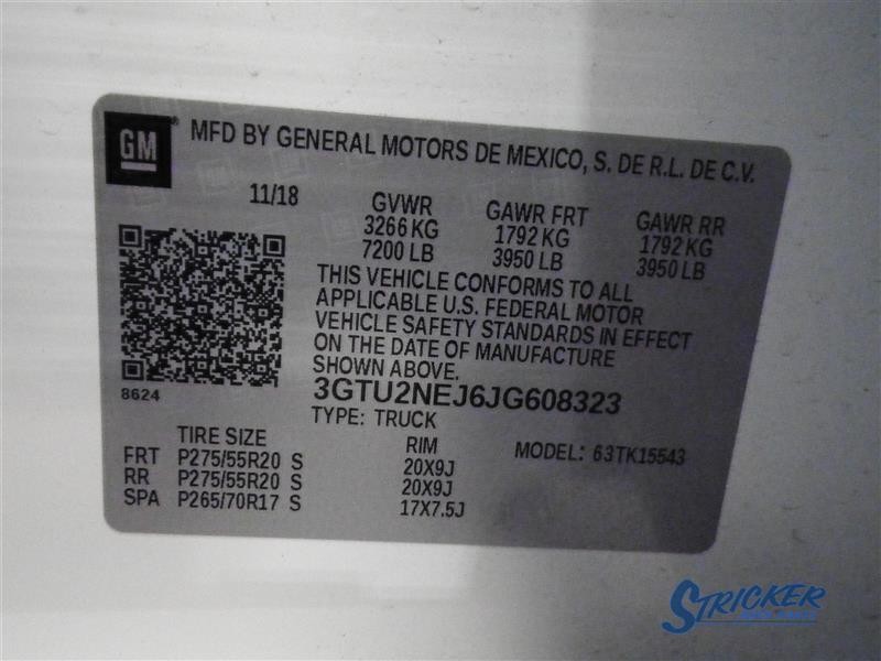 GMC Sierra 1500 2018 Telematics Interface Module 84293872 0870