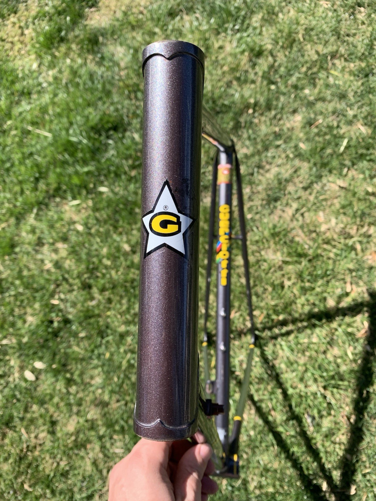 62cm x 60cm 1991 Guerciotti Steel Road Bike Frame Columbus TSX Clears 30mm Tire!