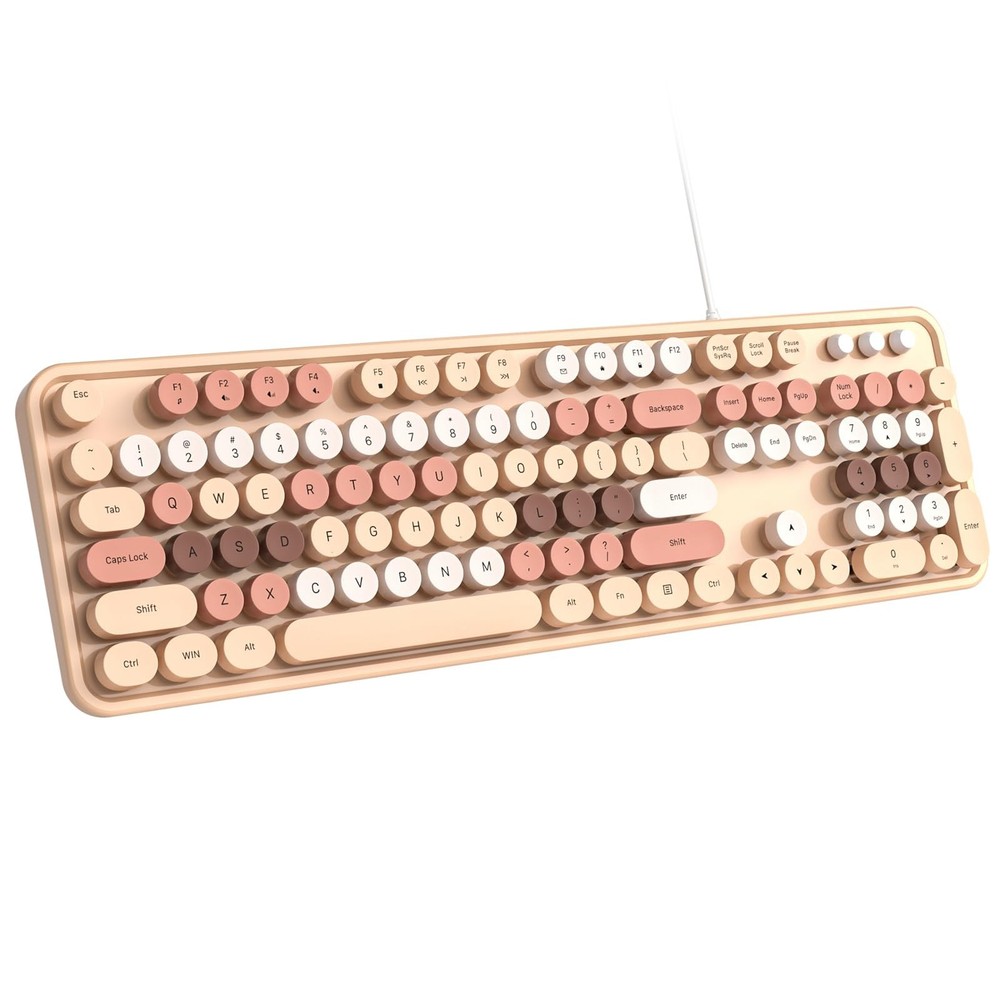 Dilter Wired Keyboard, 104 Keys Full-Sized Typewriter Keyboards, USB Plug and...