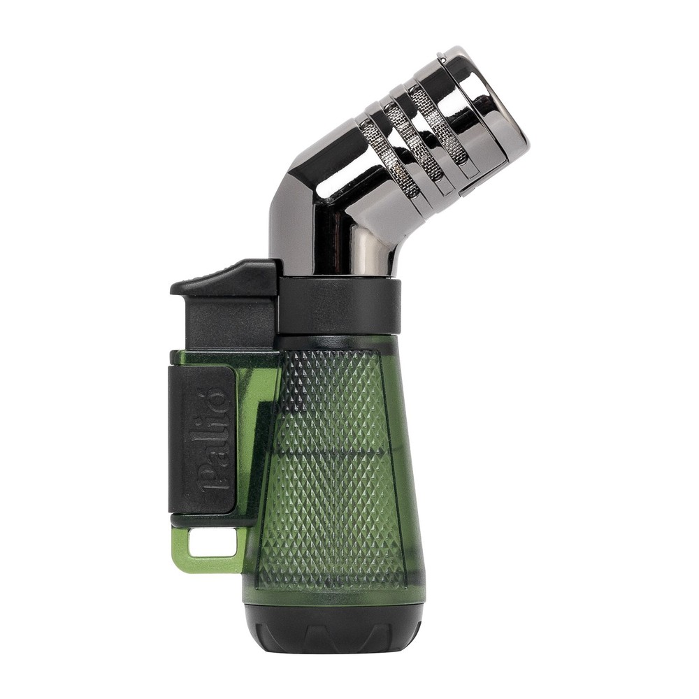 Palio Squadra Angled Triple-jet Flame Lighter, Green