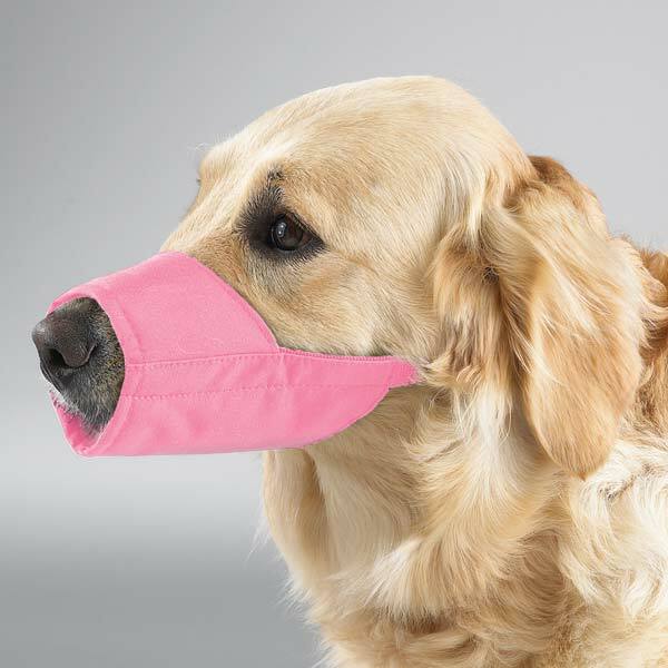NO BITE BARK Premium Comfort LINED QUICK EASY FIT ADJUSTABLE DOG MUZZLE Training