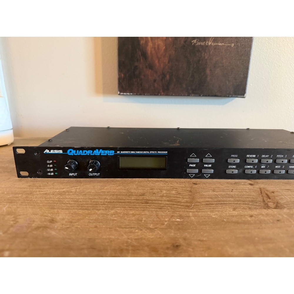 Alesis Quadraverb 20K Bandwidth Simultaneous Digital Effects Processor Rack
