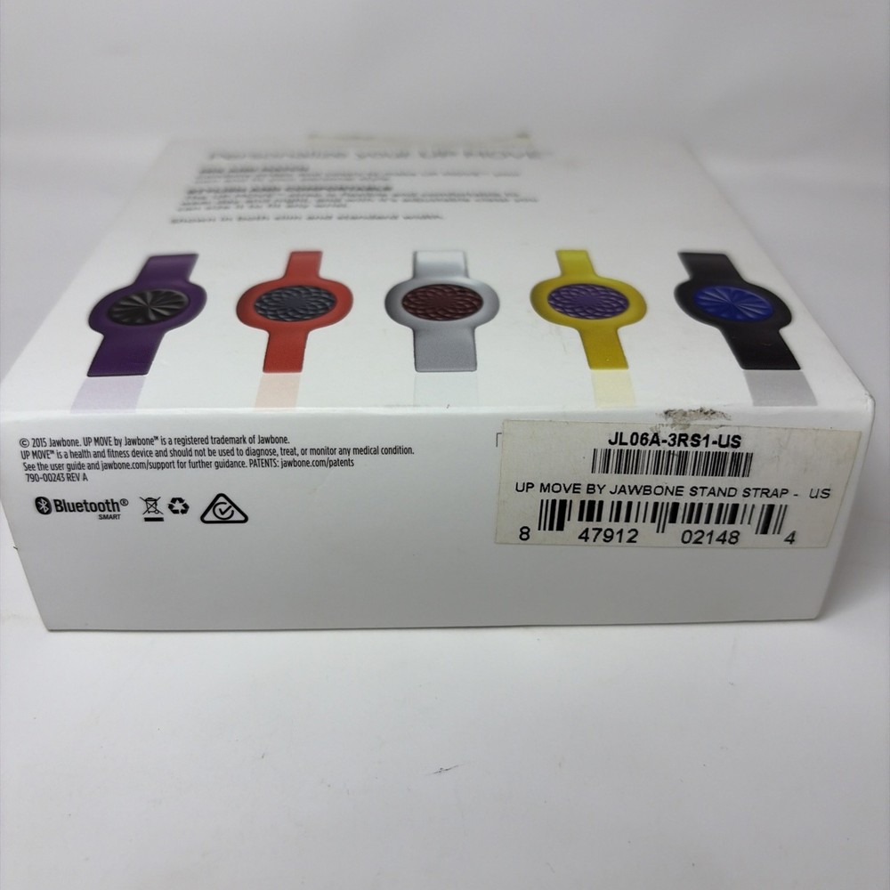 UP Move by Jawbone Activity Tracker 3 Strap Accessory Set Violet White Black