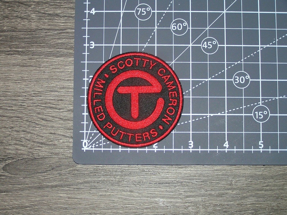 Pro Golf Black/Red Embroidered Iron On Patch 2.75" x 2.75"