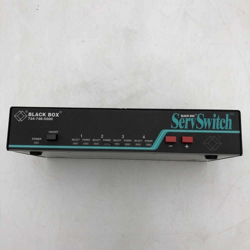 USED BLACK BOX SW722A-R3 SERVSWITCH KVM SECURE SWITCH UNTESTED READ