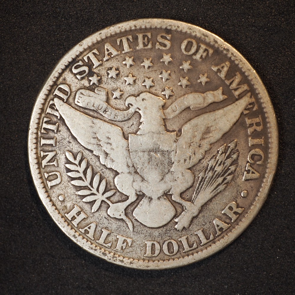 1901 **P** BARBER SILVER HALF DOLLAR ***NICE COIN!*** FREE SHIPPING! C1909