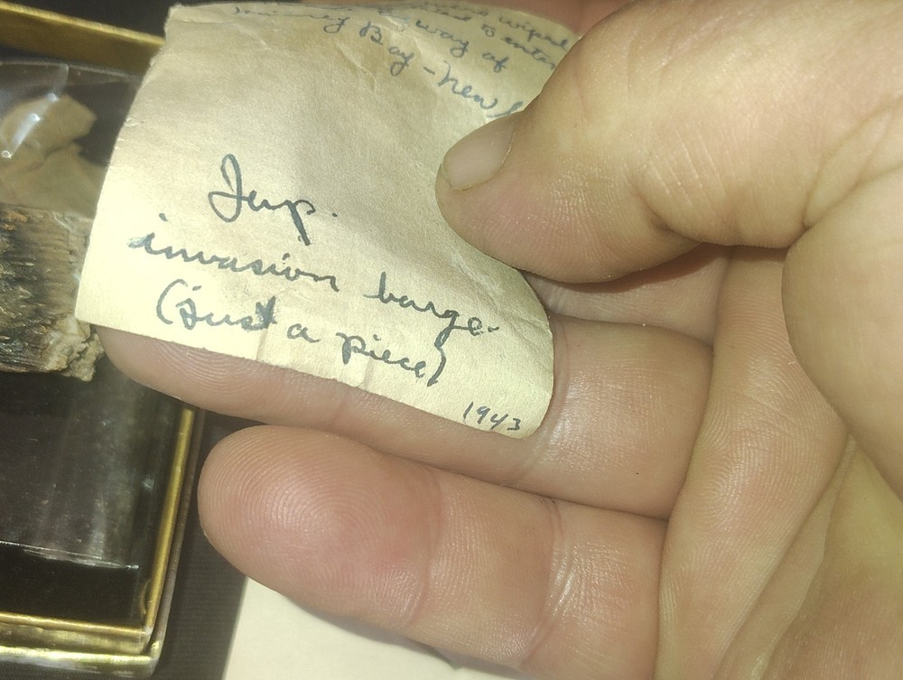 WW2 Ghost Army Group Invasion Barge Piece Dog Tags 604th Eng Camouflage Btn