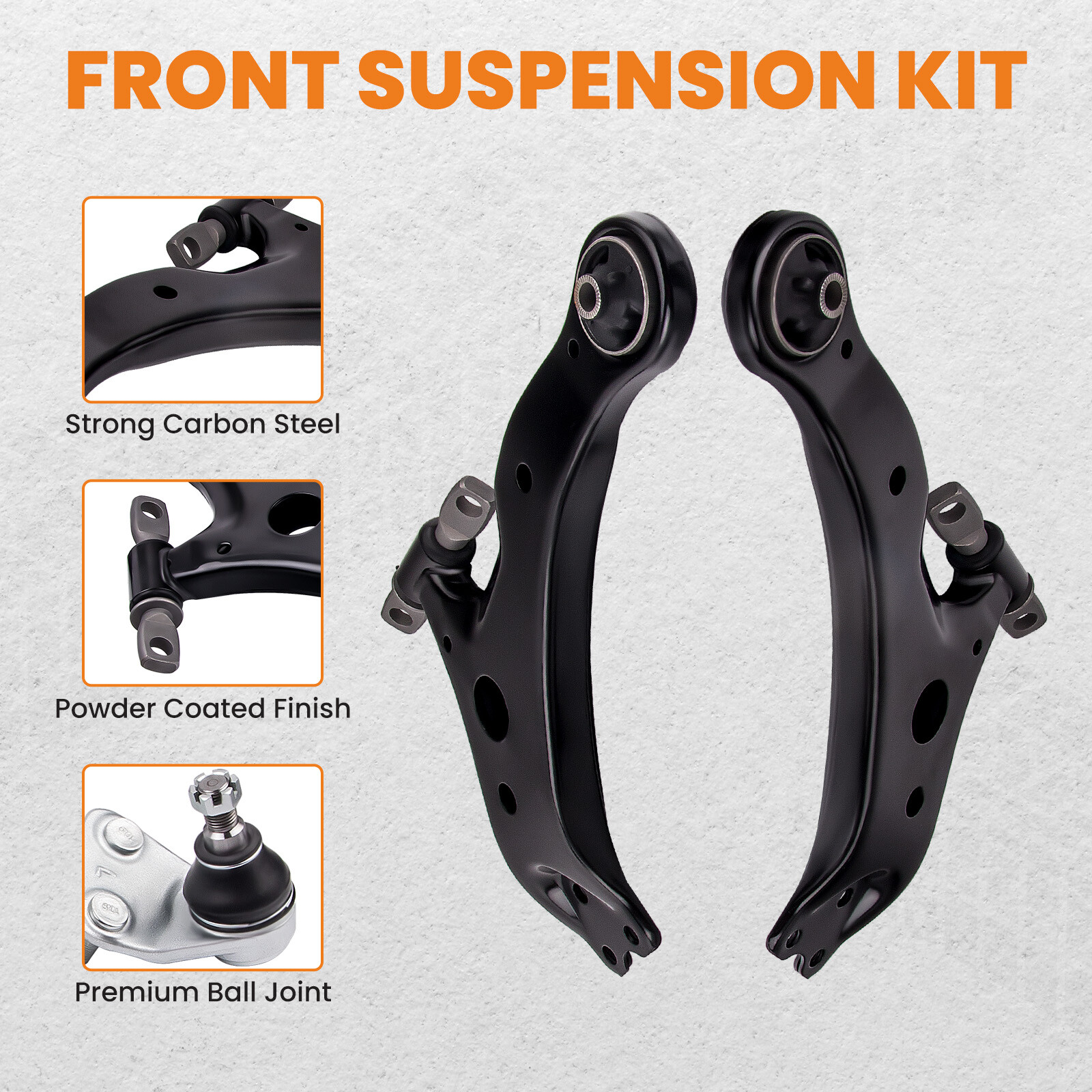 14Pcs Suspension Front Lower Control Arm Tie Rods for Toyota Camry 2007 - 2011