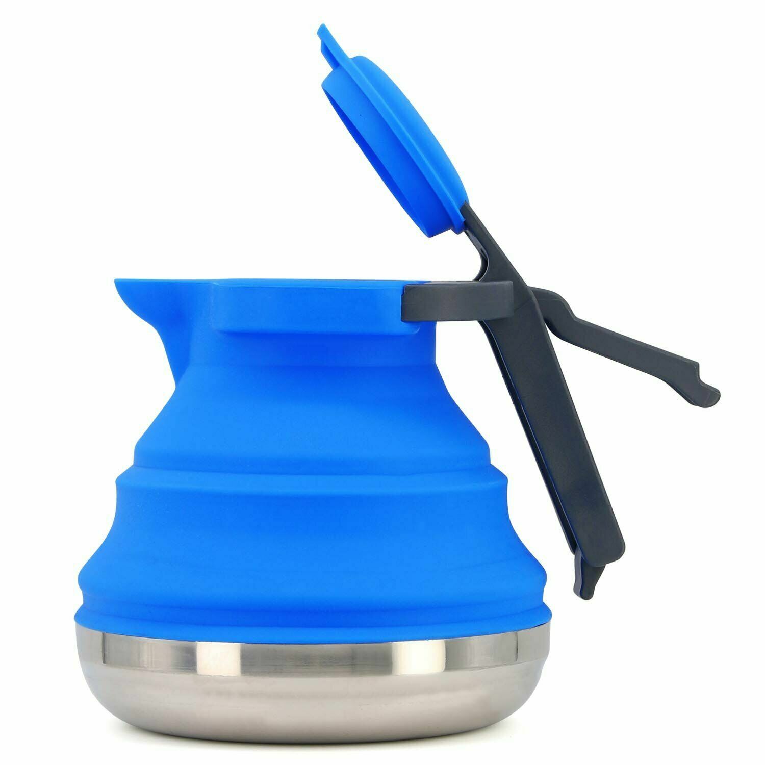 Portable Collapsible Camping Kettle For Hiking, Travel & Outdoors 42 OZ Capacity
