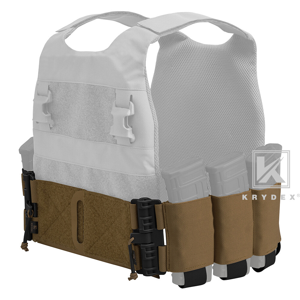 KRYDEX Elastic Carry Cummerbund Quick Release Mag Pouch for Armor Plate Carrier
