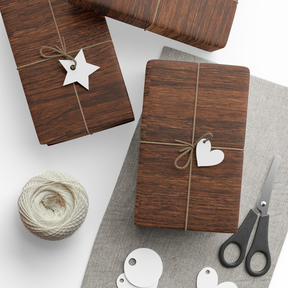 Wood Grain Print Wrapping Papers