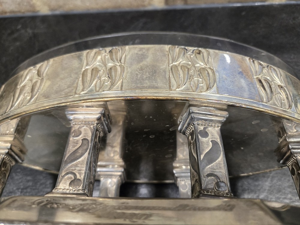 Emanuel Josef Margold Centerpiece Stand Lenk Austria c1913 Silverplate