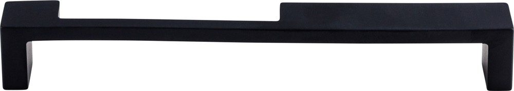 Top Knobs TK260BLK Modern Metro Notch Pull B 7" (c-c) Flat Black