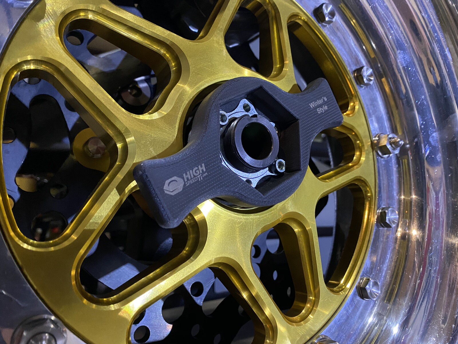 Winters Combo Sprint Car Hub and Spindle Nut Wrench Composite Non-marring