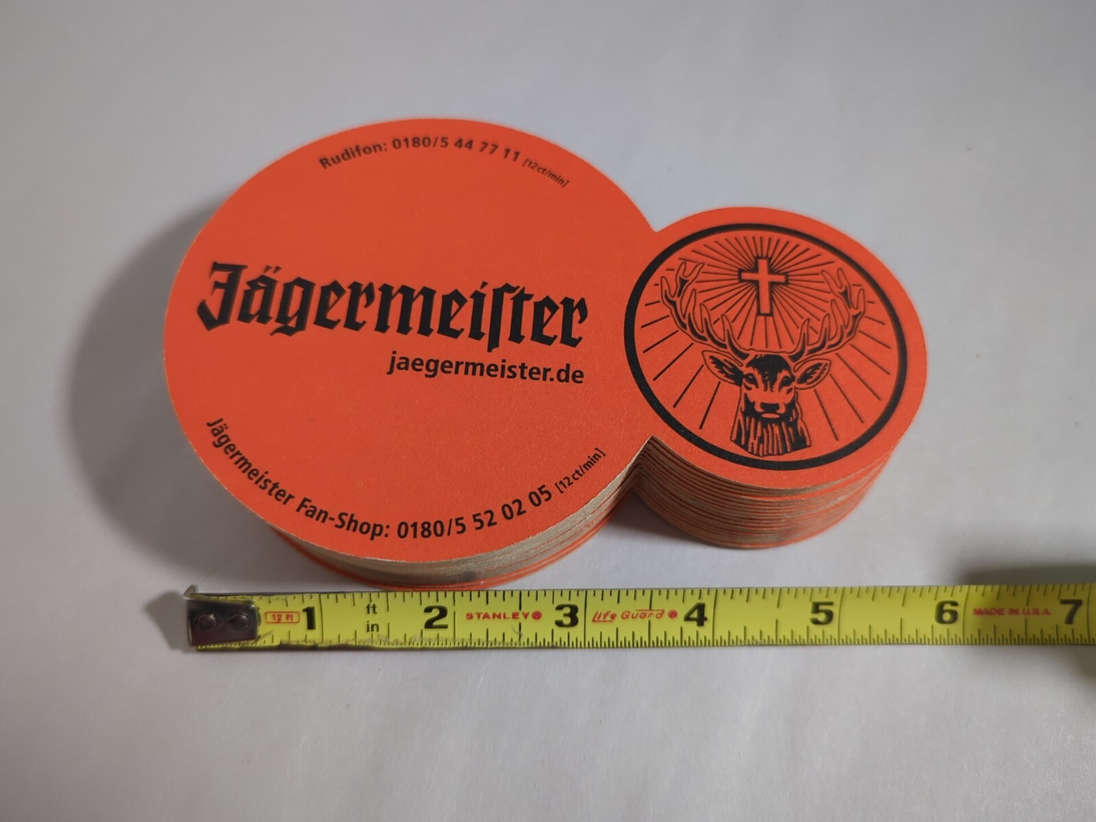 Jagermeister Orange Beer Coaster Germany "Master Of The Hunt" Made Since 1935