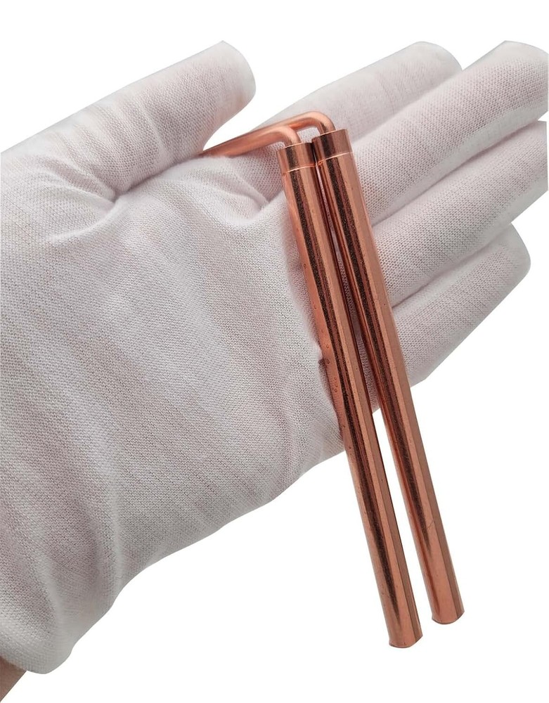 Copper Dowsing Rods Kit Witching Rods/2pcs + Dowsing Pendulum Divination Mat
