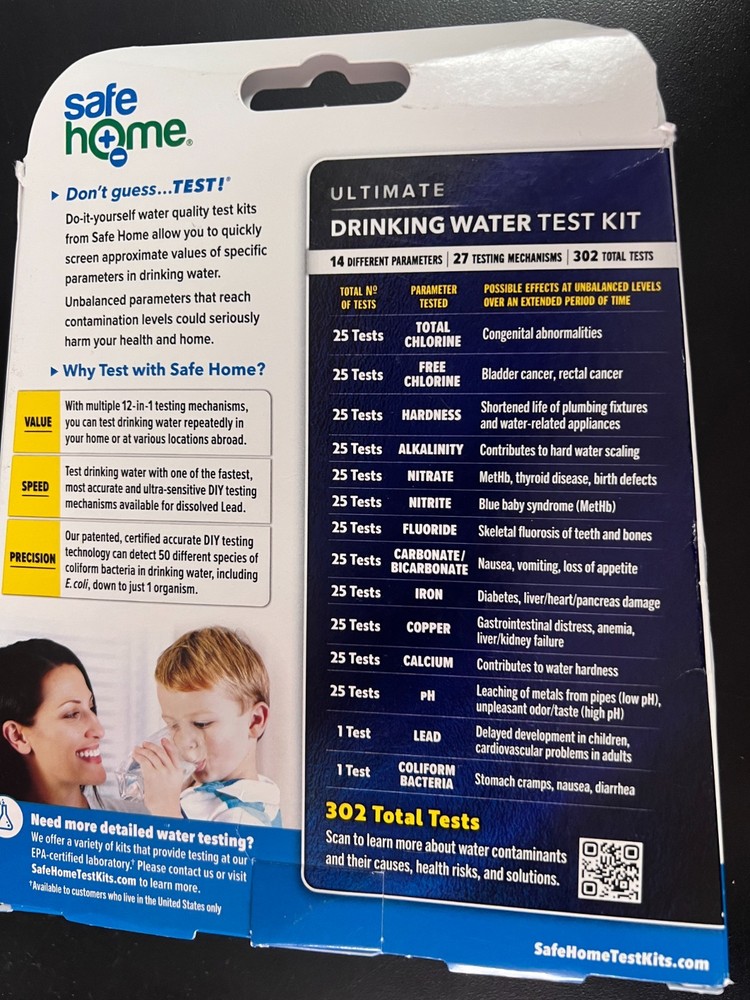 Safe Home Ultimate Water Quality Test Kit, Test For 20 Different Parameters 3631