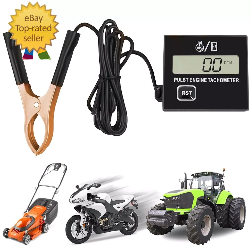 Digital Tachometer, Small Engine Tachometer, Digital Inductive Tachometer with C