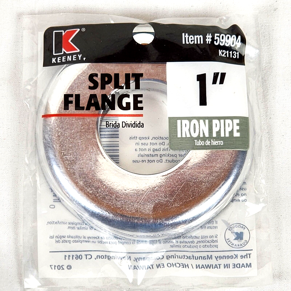 KEENEY ~ SPLIT FLANGE 1" ESCUTCHEON IRON PIPE #59904 K21131