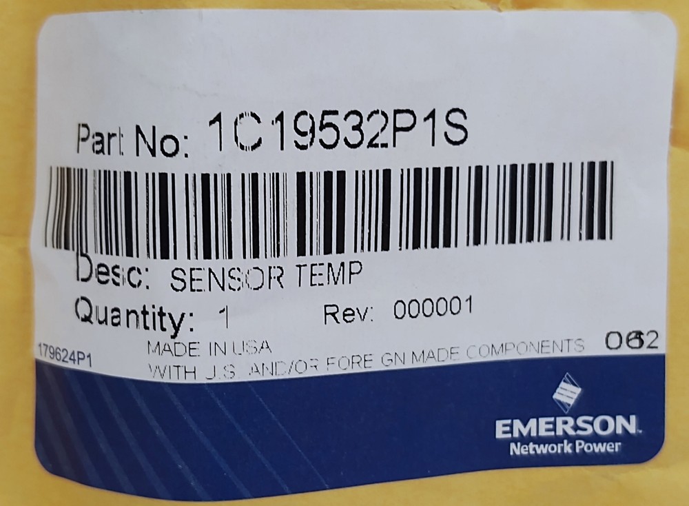 Emerson 1C19532P1S Temperature Sensor
