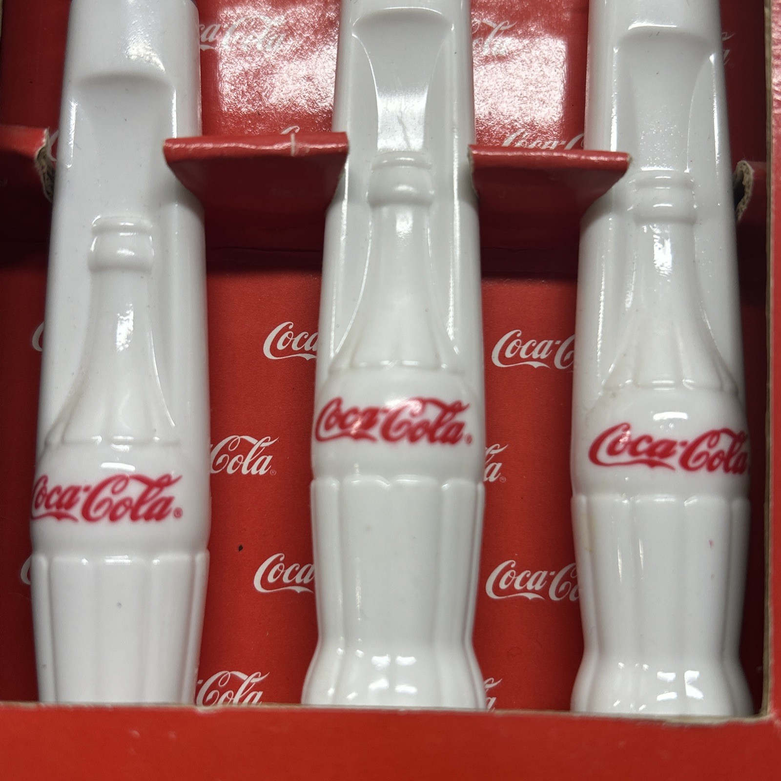 Coca-Cola 12-Piece Flatware Set Bottle Handle Collectible NOS By Gibson