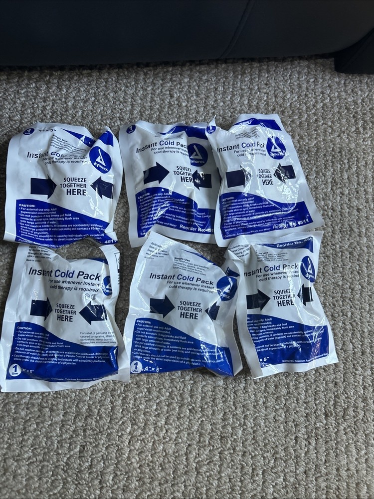 Dynarex Instant Cold Packs 6 Pieces
