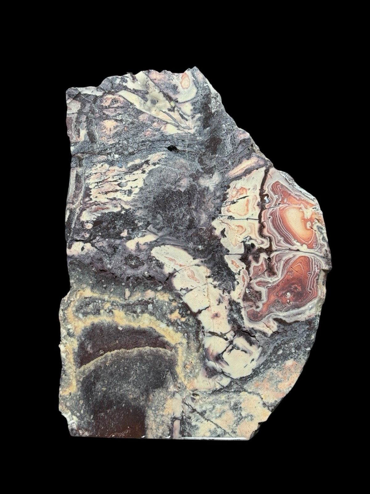 SCIFI PORCELAIN EXOTICA JASPER SLAB - UNPOLISHED Lapidary Rough Rock Mineral