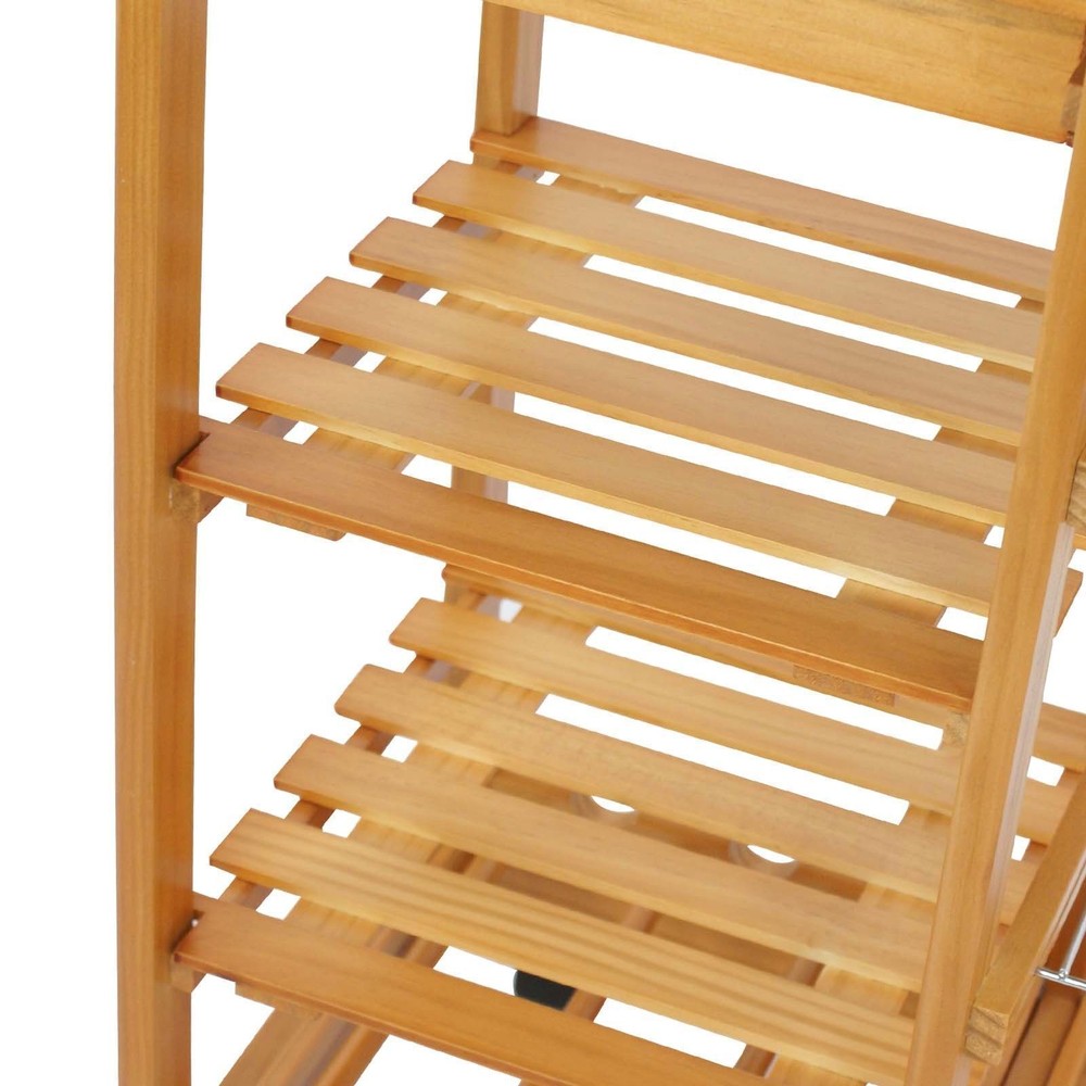 Multi-Function Rolling Cart Storage Cart Small Dining Table with Drawers Kitchen